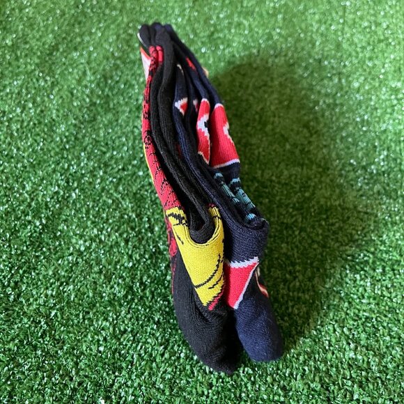 Marvel Set of 2 Ironman plus Avengers Hero Logo Casual Crew Socks Size 6-12 NEW - Picture 3 of 7